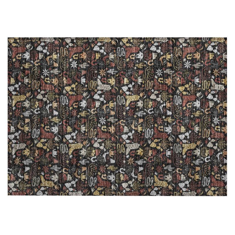 Machine Washable Indoor/ Outdoor Cowboy Dallas Chantille Rug