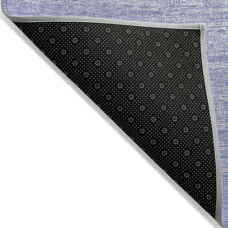 Machine Washable Indoor/ Outdoor Chantille Abstract Solid Rug