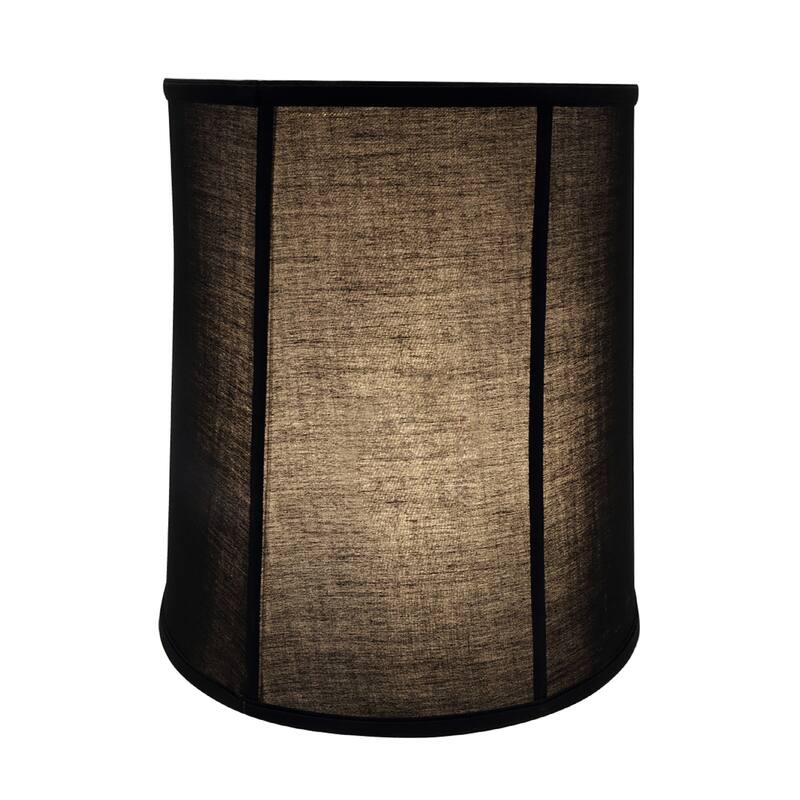 Aspen Creative Empire Shaped Spider Construction Lamp Shade in Black (12" x 14" x 15")