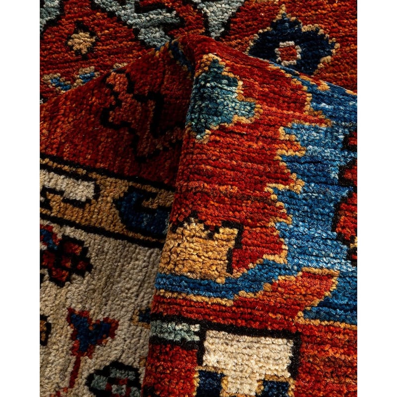 Serapi One-of-a-Kind Hand-Knotted Runner Rug - Orange, 2' 8" x 8' 2" - 2' 8" x 8' 2"