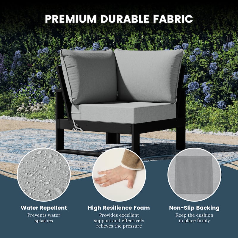 Endless Patio 5-Piece Deep Seating Set with Black Frame