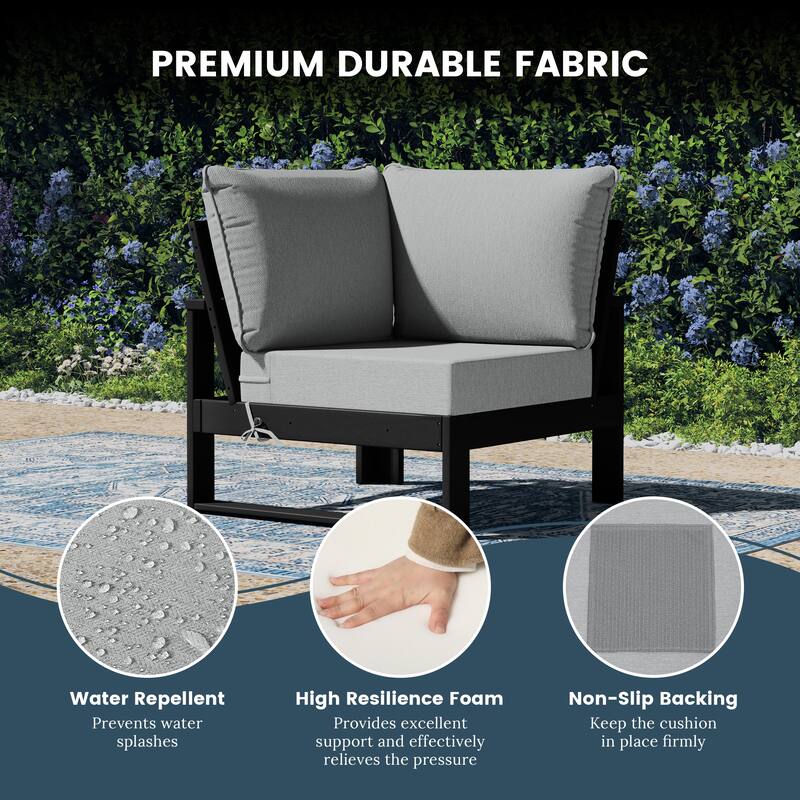 Endless Patio 6-Piece Deep Seating Set with Black Frame