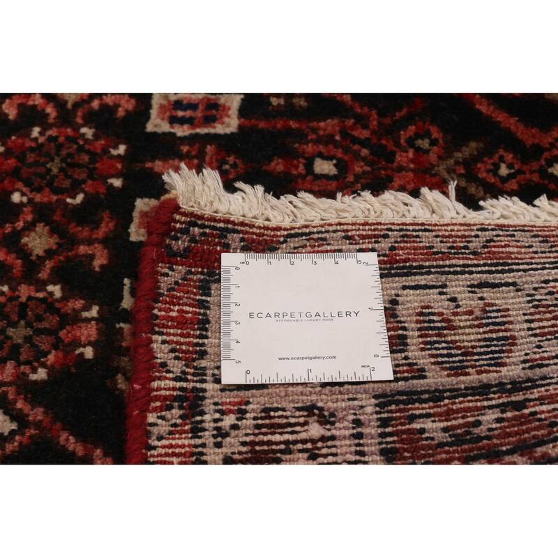 ECARPETGALLERY Hand-knotted Andelz Black Wool Rug - 3'7 x 13'7