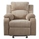 preview thumbnail 30 of 37, Chenille Manual Recliner with 3-Position Adjustable Backrest, Soft Foam Seat, Durable Frame, 330LB Weight Support