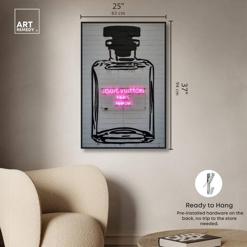 Parisian Parfum Pop Canvas by Art Remedy
