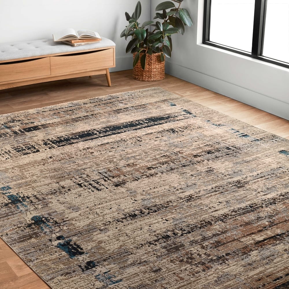 Alexander Home Reese Abstract Modern Area Rug