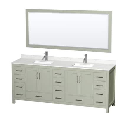 Wyndham Collection WCS141484D-QTZ-UNSM70 Sheffield 84" Free Standing