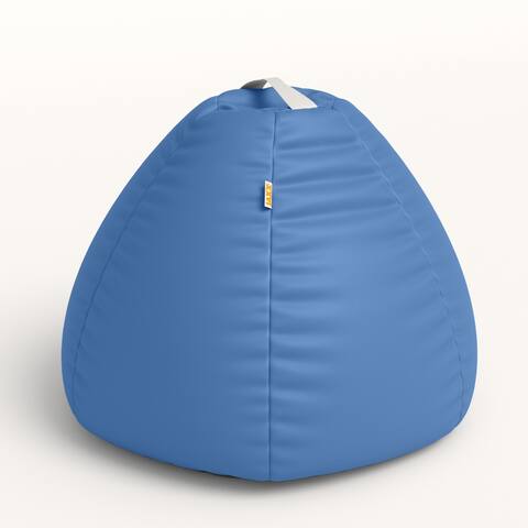 Jaxx Gumdrop Commercial Grade Bean Bag for Educational Environments, Large Size - Premium Vinyl - Royal Blue