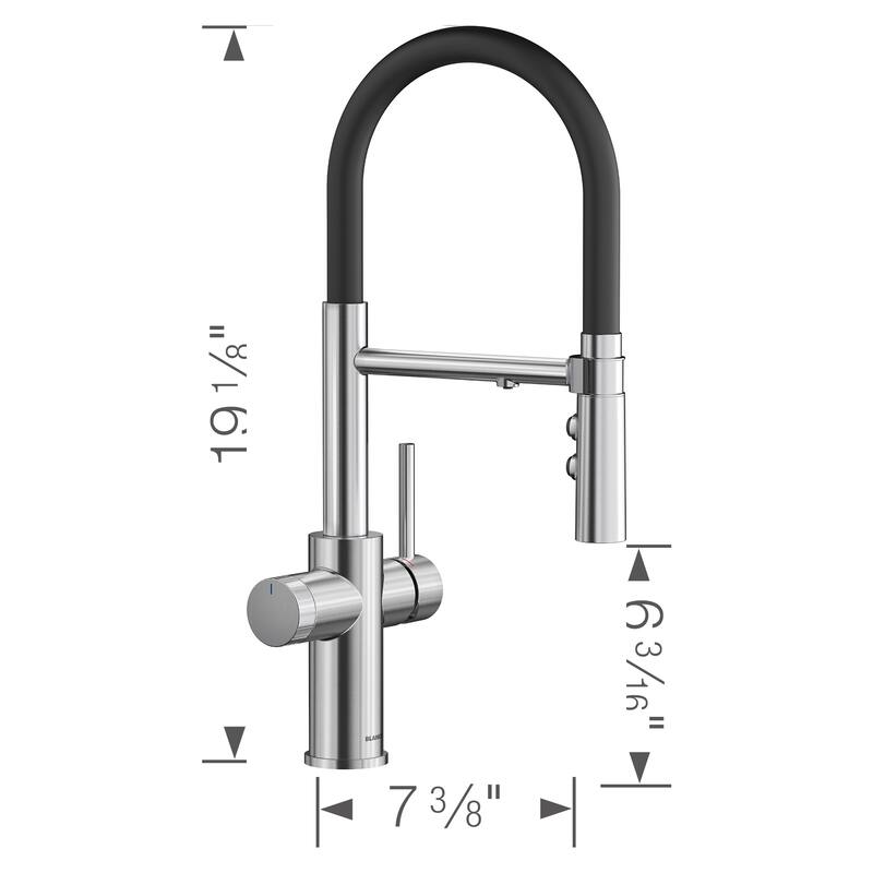 Blanco 442990 Catris Filter-Ready 1.5 GPM Single Hole Pre-Rinse Pull