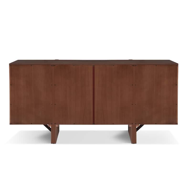 Christopher Knight Home - Ethan Modern 60" Wide Storage Sideboard with Adjustable Shelves and Sleek Design