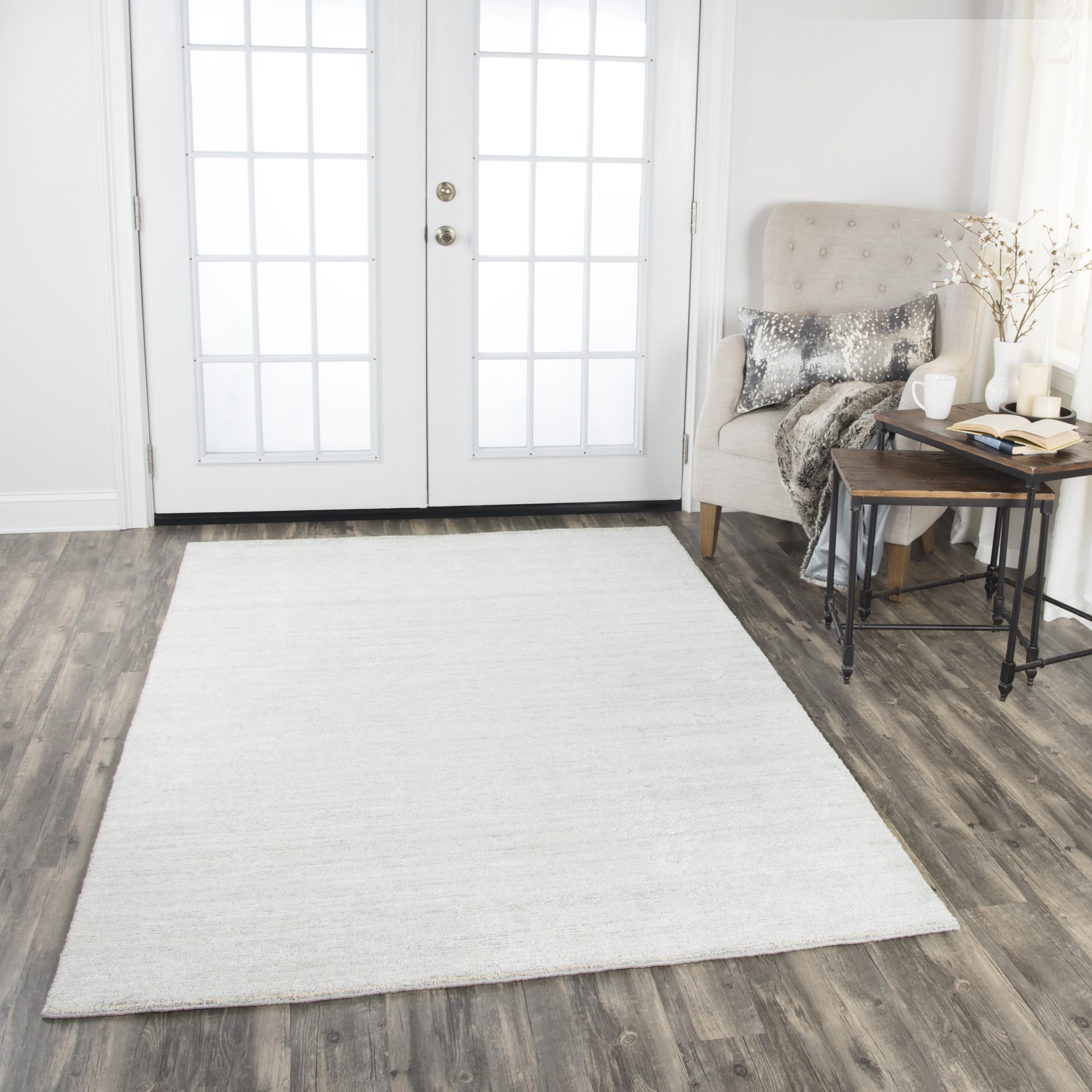 Alora Decor Demure Grey Hand-tufted Wool Blend Rug