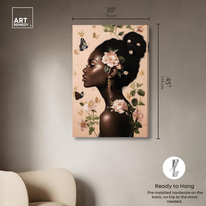 Apricot Whisper Canvas by Art Remedy, Gallery Wrapped