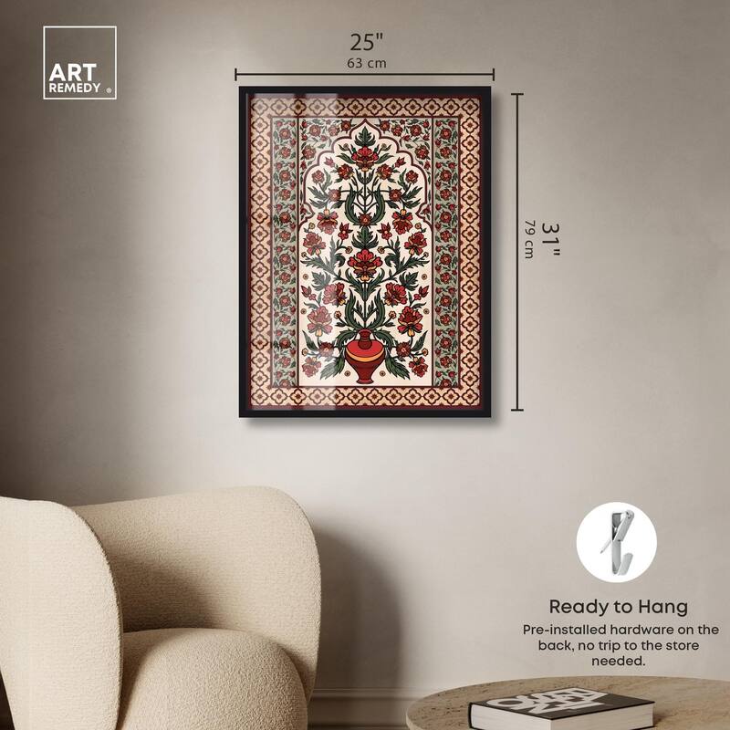 Royal Floral Mat Shadowbox by Art Remedy