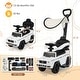 preview thumbnail 8 of 39, 3-In-1 Ride on Push Car Mercedes Benz G350 Stroller Sliding Car with Canopy - 34.3" x 15.5" x 37.4" (L x W x H)