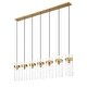 preview thumbnail 3 of 9, Z-Lite 7002P5-7L Fontaine 7 Light 57" Wide Linear Chandelier
