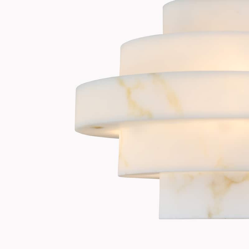 Bohemian Gold Coastal Chandelier - Nordic Milk White, Glass Pendant Light