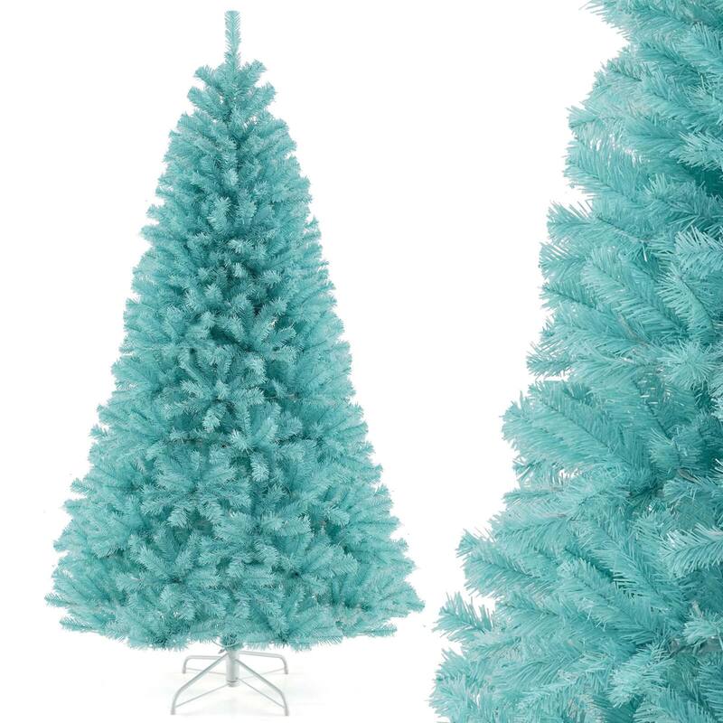 Costway 6/7 FT Artificial Xmas Tree with 758/1040 Branch Tips 280/380