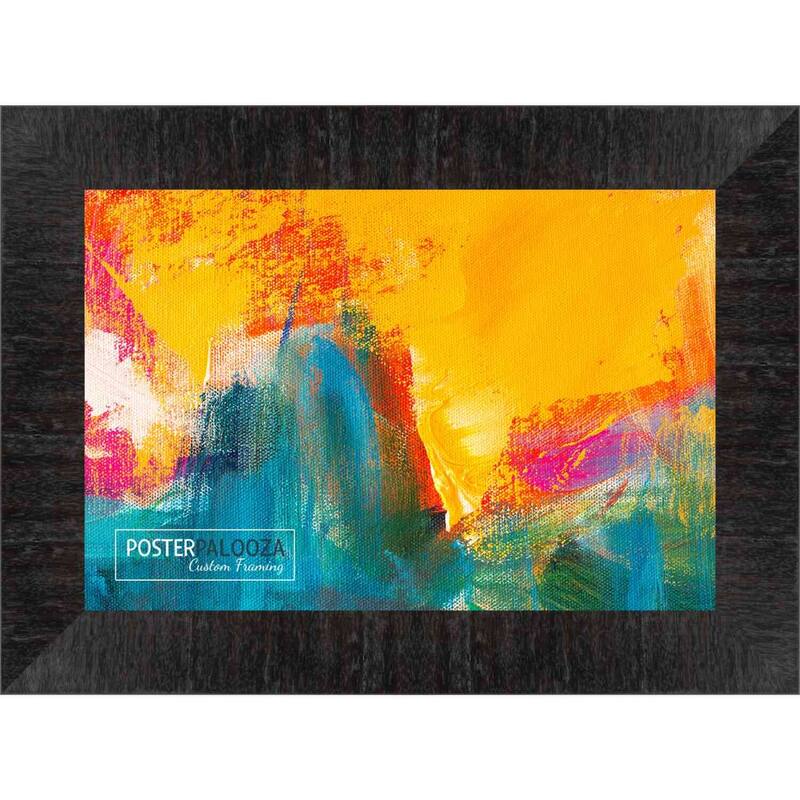 19x24 Contemporary Black Complete Wood Picture Frame with UV Acrylic, Foam Board Backing, & Hardware