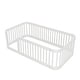 preview thumbnail 6 of 34, Wooden Floor Bed Frame Toddler Bed with Fence Guardrails, Twin/Full Size Montessori Bed Floor Platform Bed for Kids