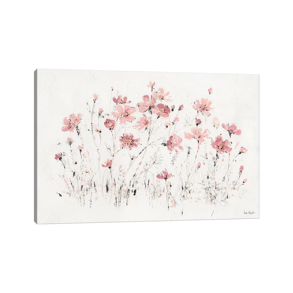 iCanvas "Wildflowers Pink I" by Lisa Audit Canvas Print