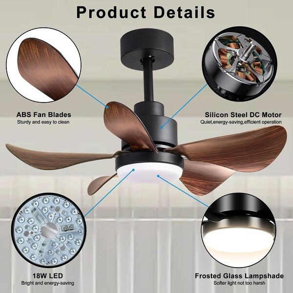 Low Profile Ceiling Fan with Lights Remote Control Flush Mount Ceiling Fan with Reversible Blades for Kitchen Bed Bath Beyond 39956031
