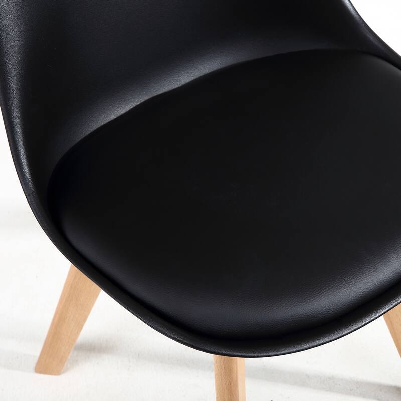 Dining Chairs Wooden Desk Chairs No Wheels Set of 2