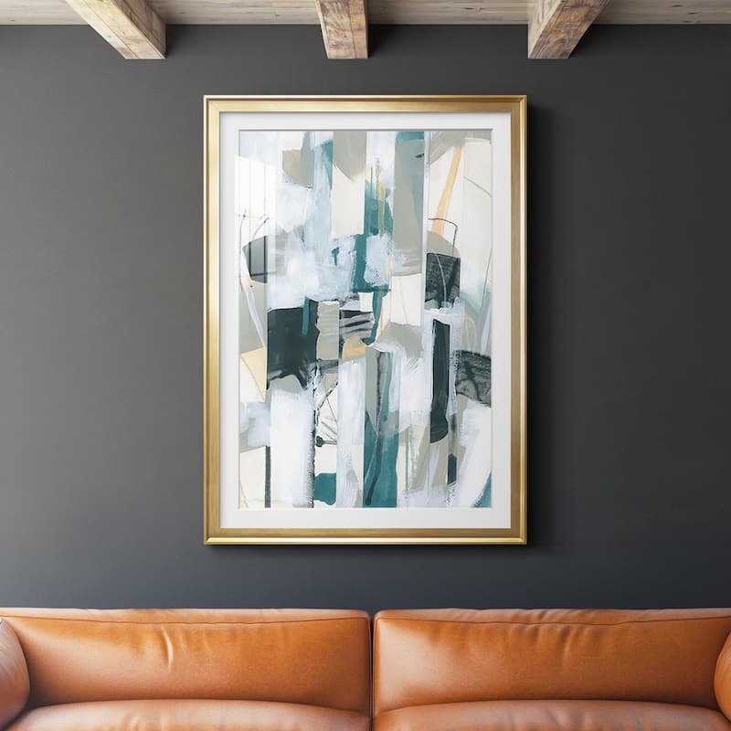 Sea Cavern Strata IV Premium Framed Print - Ready to Hang