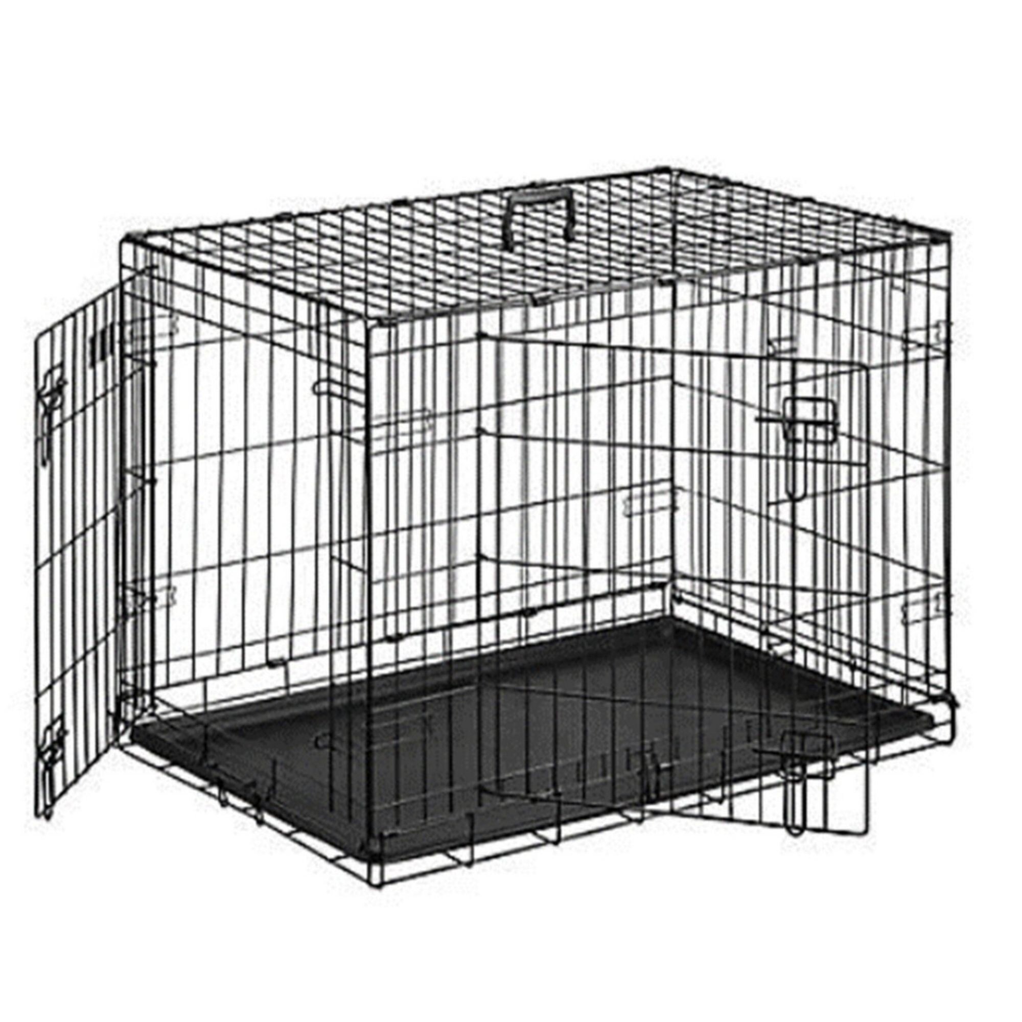 Medium black dog crate Clearance