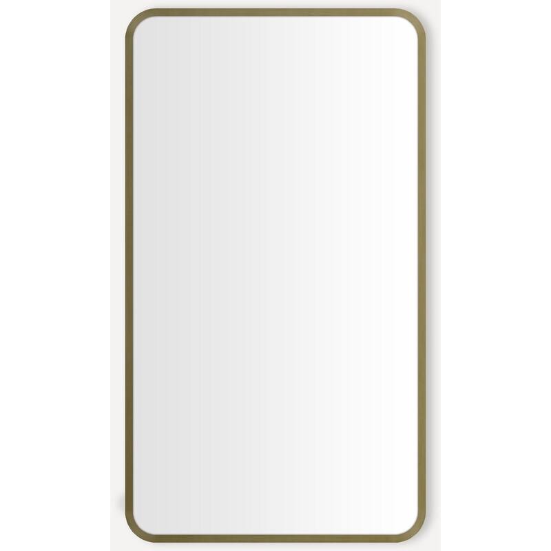 Robern CC2034D4RCSC Craft Series 19-1/4" x 34-1/4" Framed Single Door - Aged Brass - Brass Finish