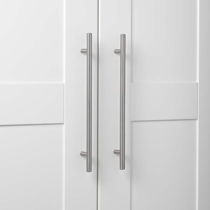 GlideRite 5-Pack 9 in. Center Stainless Steel Cabinet Bar Pulls - Stainless Steel