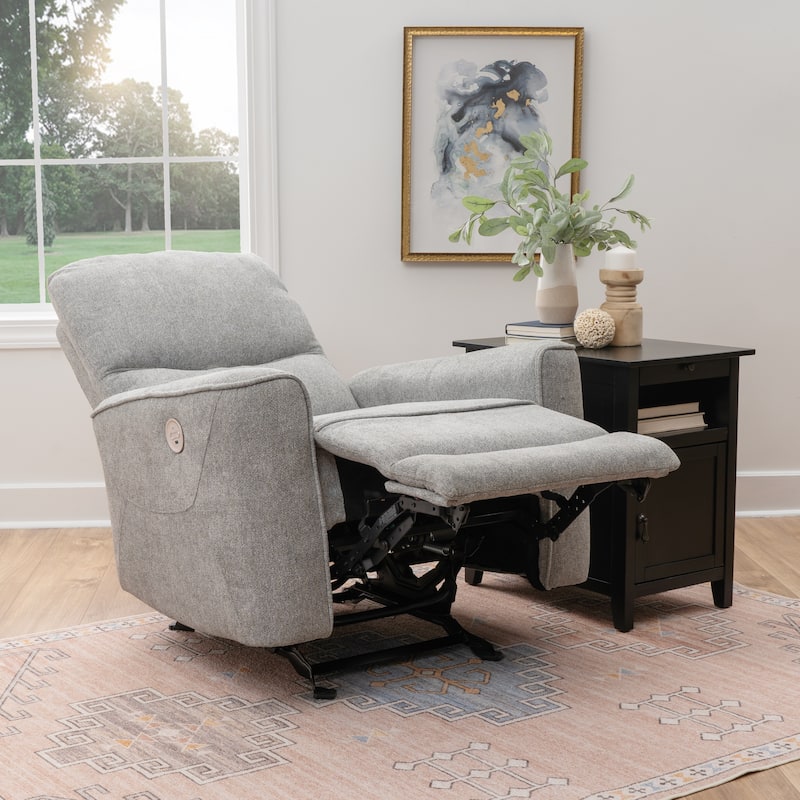 Colton Power Reclining Chair Grey