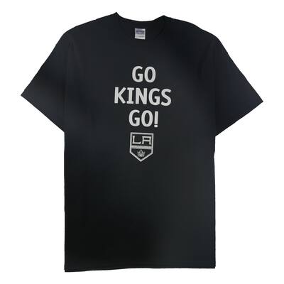 Gildan Mens Go Kings Go Graphic T-Shirt,, Black, Small