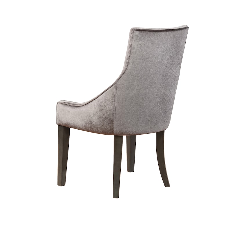 Rexford Traditional Demi-wing Upholstered Chairs (Set of 2)