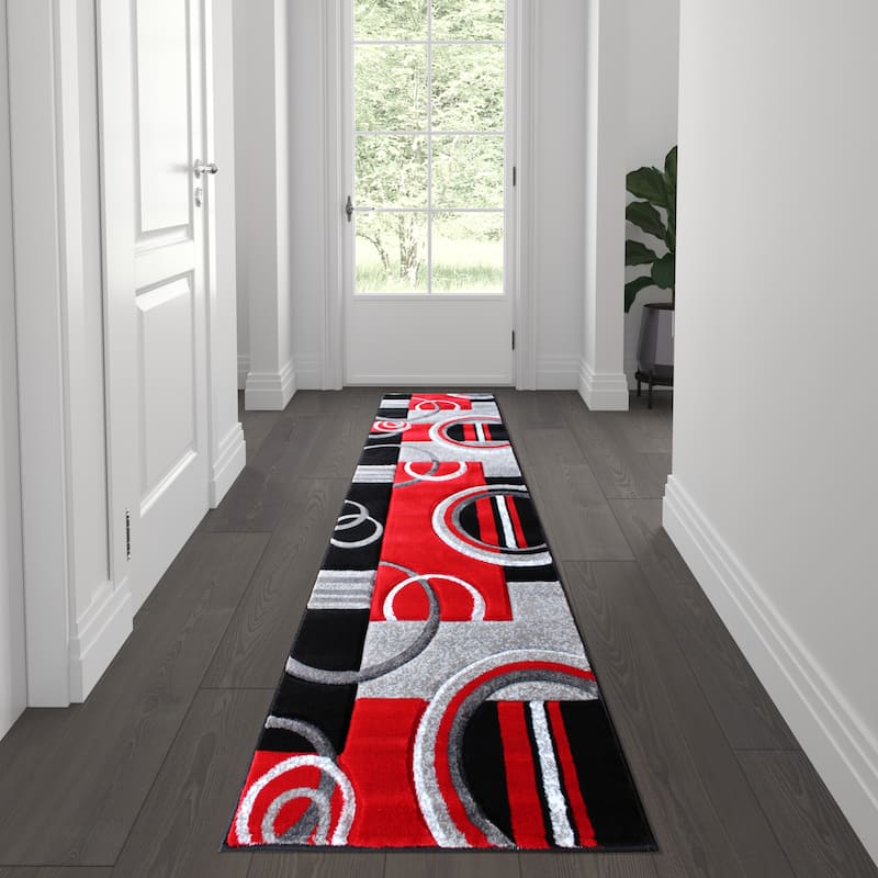Modern Geometric Design Abstract Area Rug