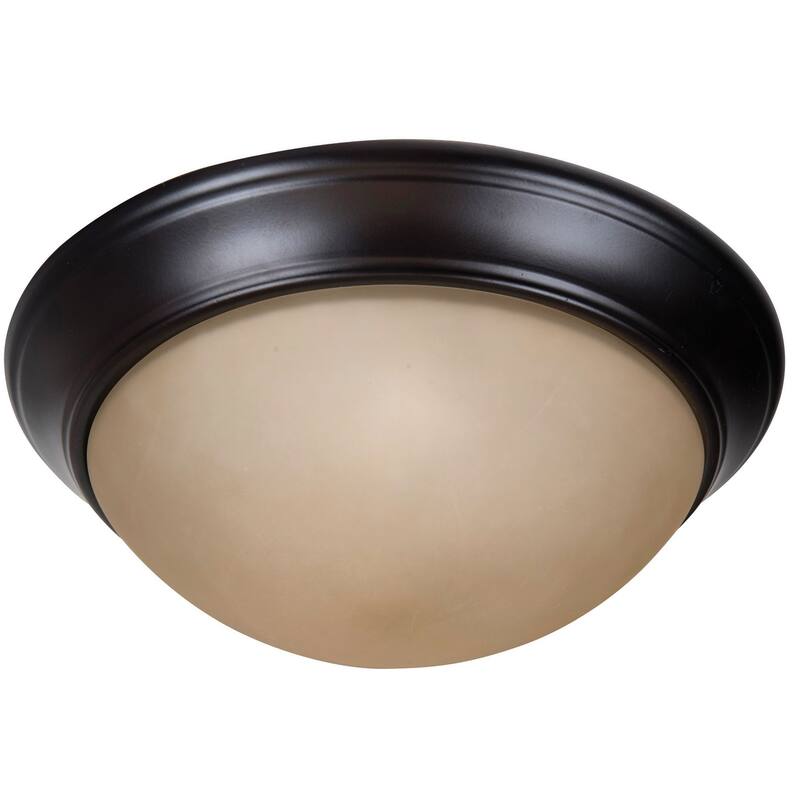 Craftmade Pro Builder Premium Flush 2 Light Flush Mount Ceiling - Oiled Bronze