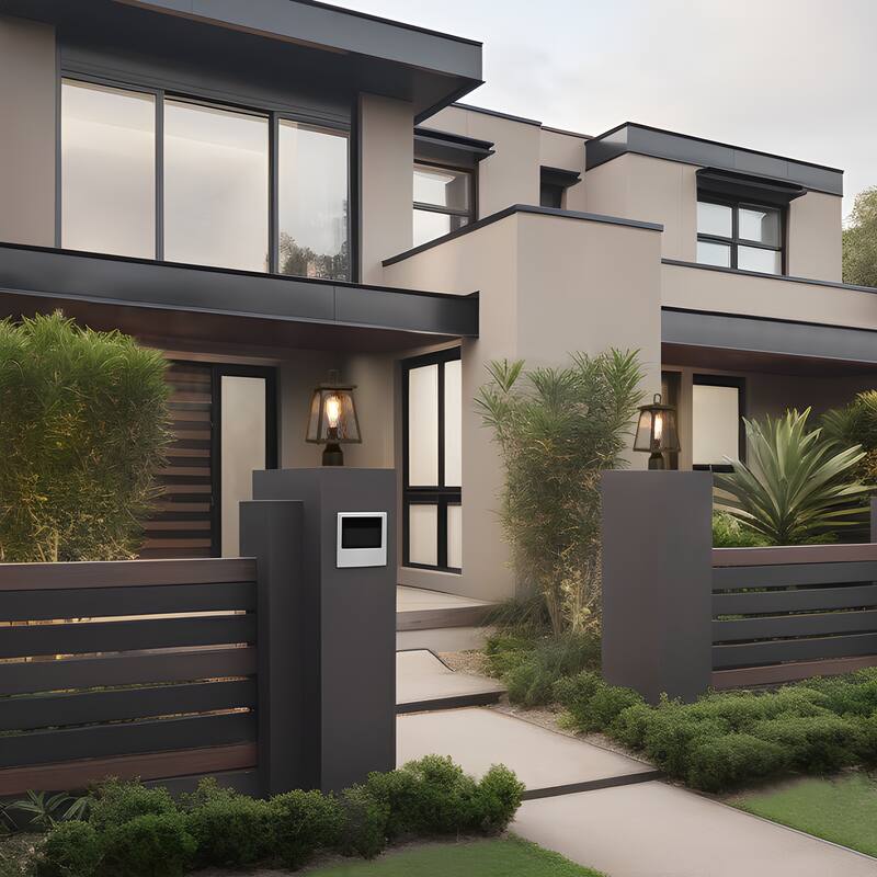 Modern Farmhouse 1-Light Outdoor Post Light Black Lantern with Water Ripple Clear Glass - W 6.7" x H 14.6"