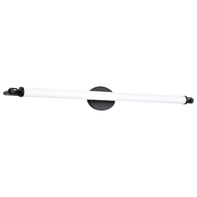 Edgeworth 40 Inch LED Vanity Matte Black Acrylic Lens