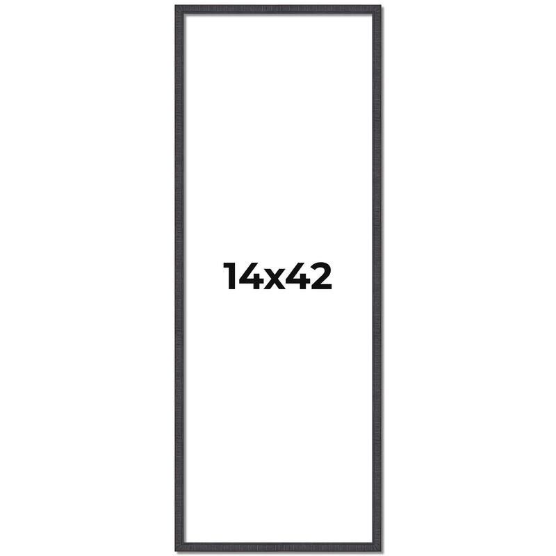 14x42 Frame Brown Solid Wood Picture Frame - Complete Modern Photo