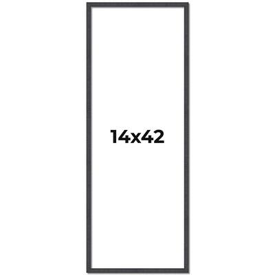 14x42 Frame Brown Solid Wood Picture Frame - Complete Modern Photo