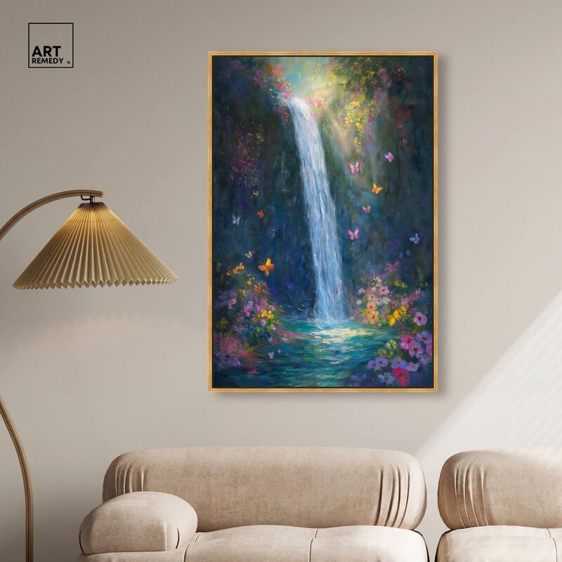 Hidden Falls II Canvas by Art Remedy