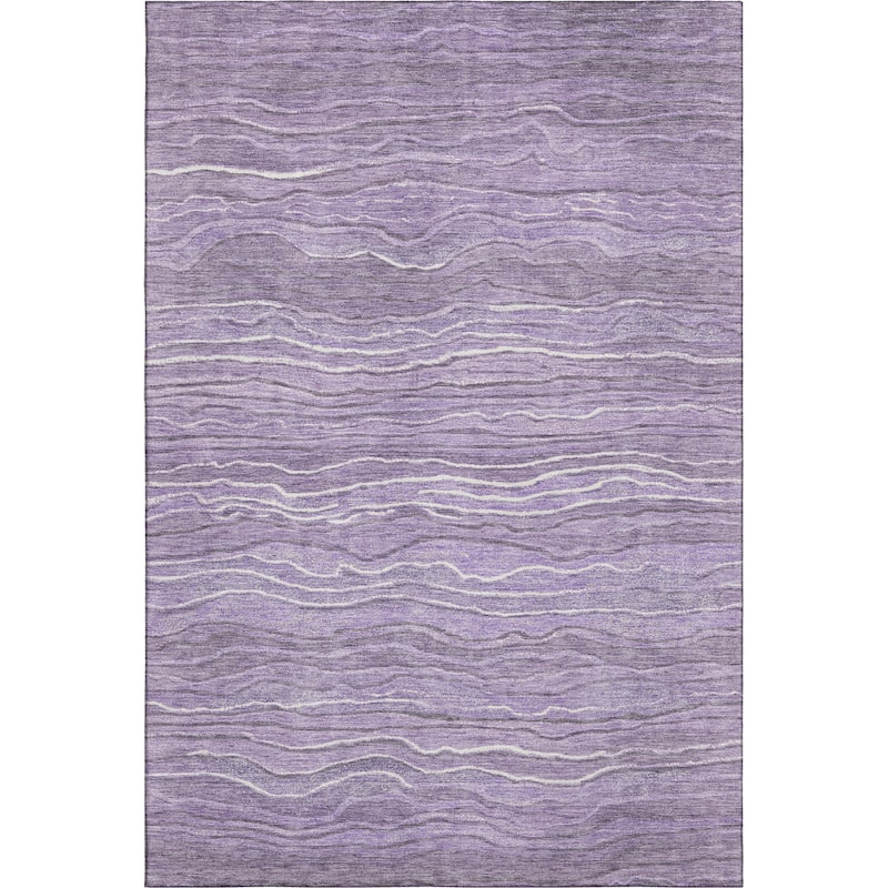 Premium Washable Super Soft Contemporary Stripe Mayfield Rug