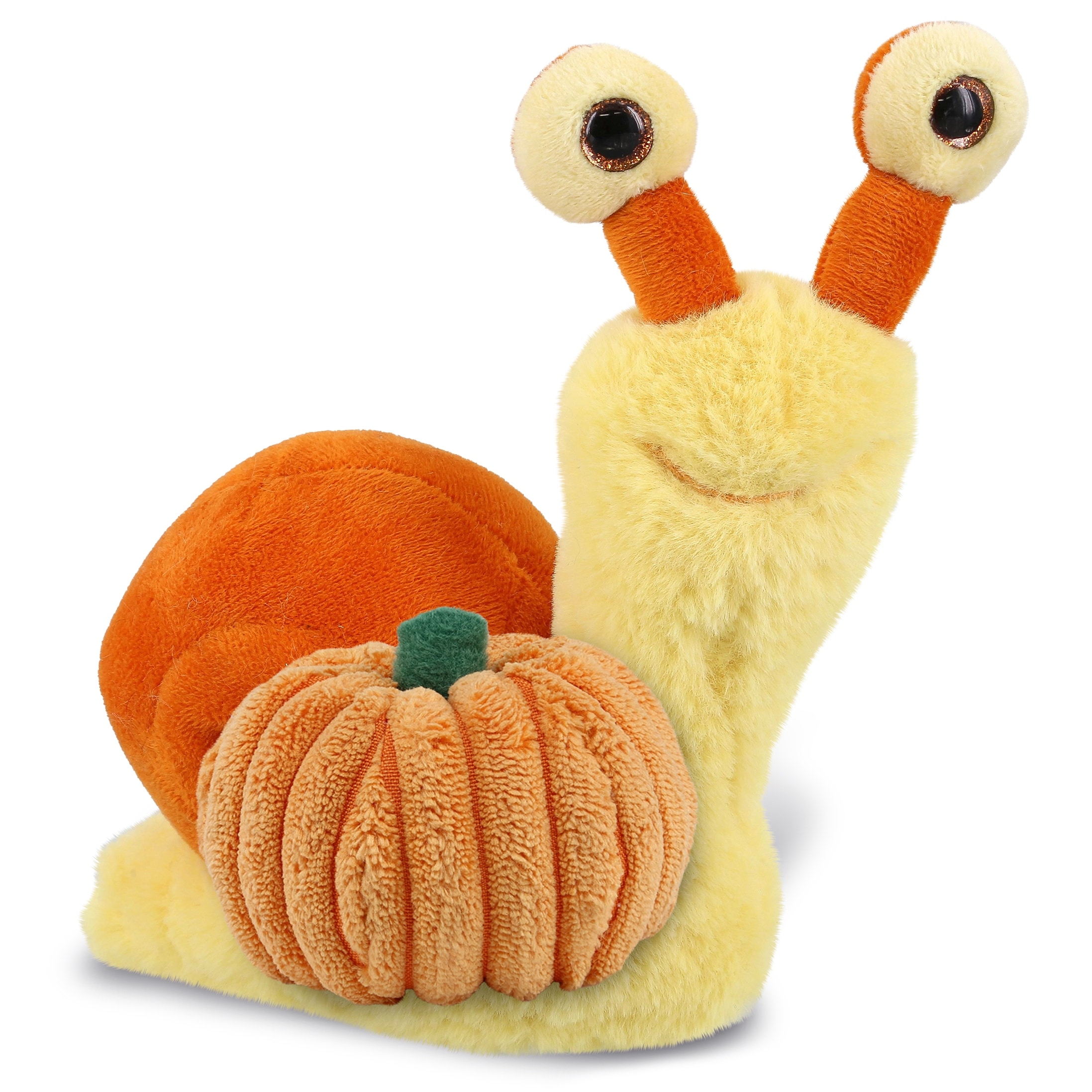 DolliBu Super Soft Orange Snail Stuffed Animal w Pumpkin Plush Decor 5.5 inches Bed Bath Beyond 41551445