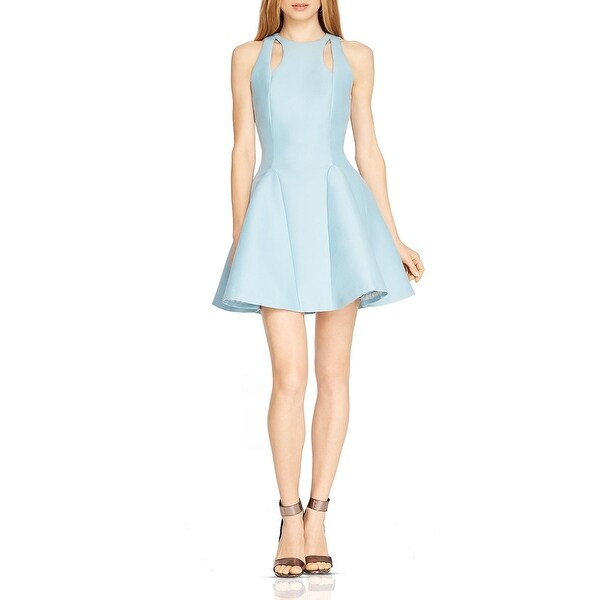 cut out fit and flare dress