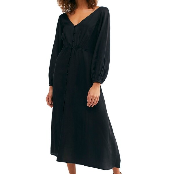 maxi dress with buttons down front