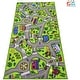 preview thumbnail 1 of 5, ToyVelt Kids Carpet Playmat Car Rug - for Ages 3-12 Years Old Green