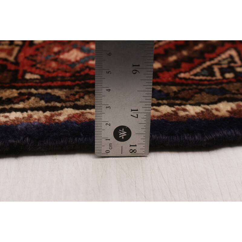 ECARPETGALLERY Hand-knotted Andelz Navy Wool Rug - 3'5 x 10'2