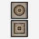 preview thumbnail 1 of 4, Uttermost 04367 Intertwine 24" x 24" Framed Shadow Boxes - Set of 2 Beige