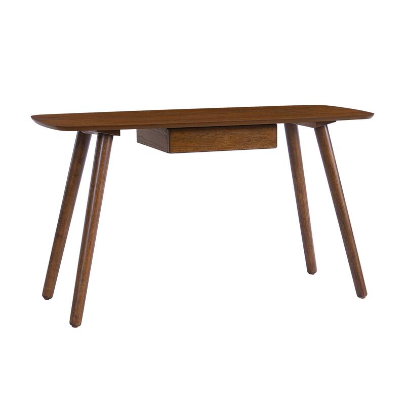 Small Computer Desk with Drawers, Study Writing Home Office Table