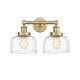 Option Brushed Brass / Clear Deco Swirl