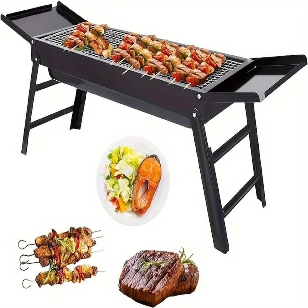 23" Portable stainless steel charcoal grill